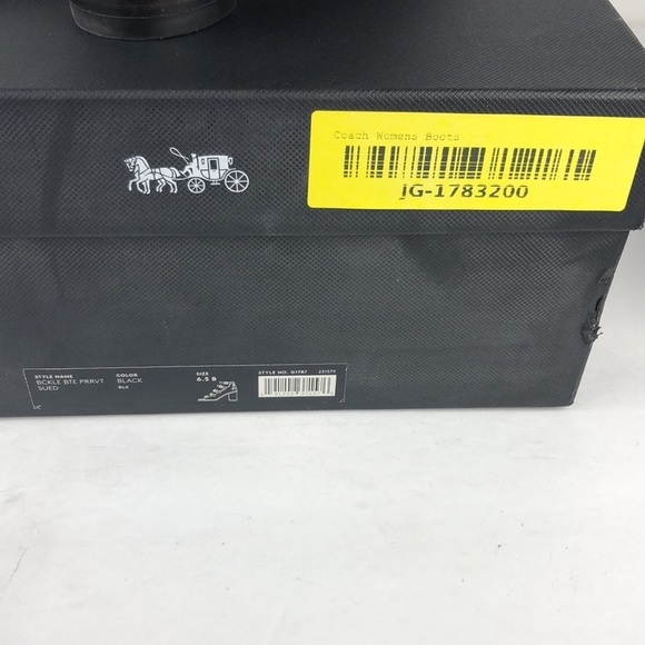 NEW Coach Buckle Rivet Strappy Suede Peep Toe Ankle Strap Heels Sandals 6.5 - Picture 12 of 14